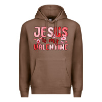 Chestnut jesus is my valentine Premium Hoodie - MaliasSmallBusiness