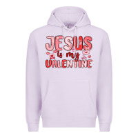 Lilac jesus is my valentine Premium Hoodie - MaliasSmallBusiness