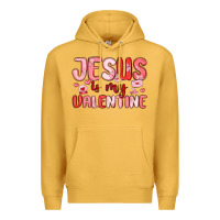 Mustard jesus is my valentine Premium Hoodie - MaliasSmallBusiness