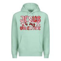 Seafoam jesus is my valentine Premium Hoodie - MaliasSmallBusiness