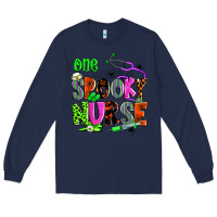 Navy one spooky nurse Long Sleeve Tee - Zillion Design Studio