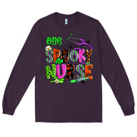 Plum one spooky nurse Long Sleeve Tee - Zillion Design Studio