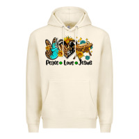 Tofu peace love jesus Premium Hoodie - AdoDesignShop
