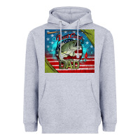 Heather Grey reel cool dad fishing Heavyweight Hoodie - Jasminsmagicworld