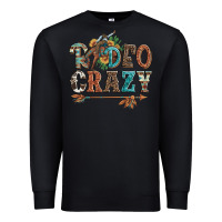 Black rodeo crazy bucking bronco cowboy Premium Sweatshirt - Artiststas