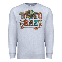 Heather Grey rodeo crazy bucking bronco cowboy Premium Sweatshirt - Artiststas