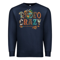 Navy rodeo crazy bucking bronco cowboy Premium Sweatshirt - Artiststas
