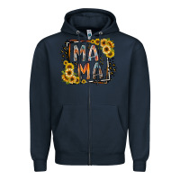 Navy mama western Zipper Hoodie - RacoonDesign