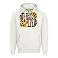 Oatmeal Heather mama western Zipper Hoodie - RacoonDesign