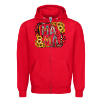 Red mama western Zipper Hoodie - RacoonDesign