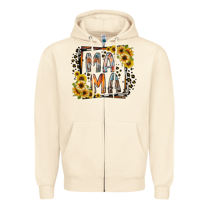 Mama Western Zipper Hoodie by RacoonDesign | Teevron