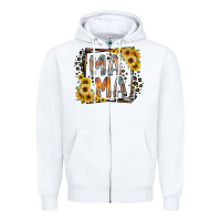 White mama western Zipper Hoodie - RacoonDesign