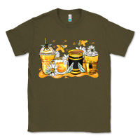 Army Green bumble bee coffee cups Classic Tee - Zillion Design Studio