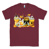 Burgundy bumble bee coffee cups Classic Tee - Zillion Design Studio
