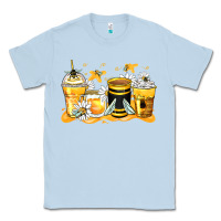 Dusty Blue bumble bee coffee cups Classic Tee - Zillion Design Studio