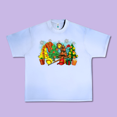 Urban Heavy Tee christmas trees with softball