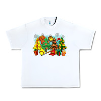 White christmas trees with softball Urban Heavy Tee - Zillion Design Studio
