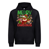Black merry christmas deer Urban Hoodie - MaliasSmallBusiness