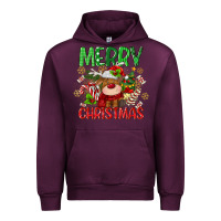 Mauve Wine merry christmas deer Urban Hoodie - MaliasSmallBusiness