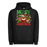 Pigment Black merry christmas deer Urban Hoodie - MaliasSmallBusiness