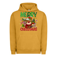 Pigment Peanut Butter merry christmas deer Urban Hoodie - MaliasSmallBusiness