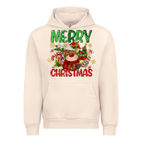 Sandshell merry christmas deer Urban Hoodie - MaliasSmallBusiness