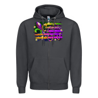 Smoke mardi gras flag Zipper Hoodie - RacoonDesign