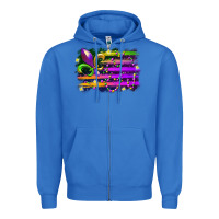 True Royal mardi gras flag Zipper Hoodie - RacoonDesign