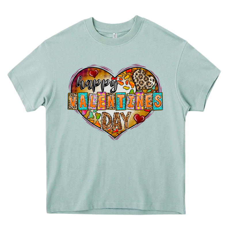 Happy Valentınes Day Heavy Core Tee by CowhideDigitalArt | Teevron