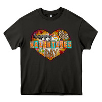 Asphalt Happy Valentınes Day Heavy Core Tee - CowhideDigitalArt