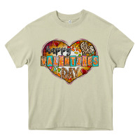 Mossy Happy Valentınes Day Heavy Core Tee - CowhideDigitalArt