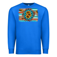 True Royal gemstone sunflower background Premium Sweatshirt - AdoDesignShop
