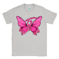 Moon Dust Breast Cancer Butterfly Classic Tee - texasbilliewilder