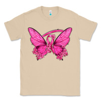 Mushroom Breast Cancer Butterfly Classic Tee - texasbilliewilder