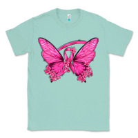 Breast Cancer Butterfly Classic Tee | Teevron