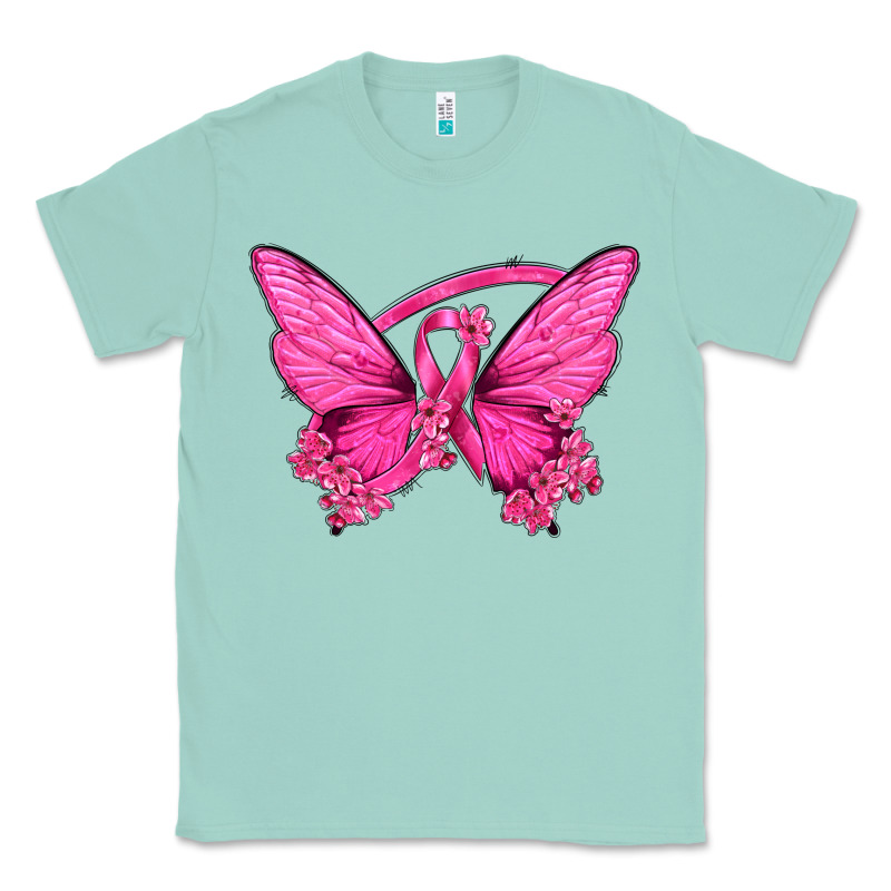 Breast Cancer Butterfly Classic Tee by texasbilliewilder | Teevron