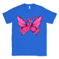 True Royal Breast Cancer Butterfly Classic Tee - texasbilliewilder