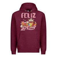 Burgundy mexican new year Premium Hoodie - MaliasSmallBusiness