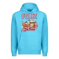 Ocean Blue mexican new year Premium Hoodie - MaliasSmallBusiness