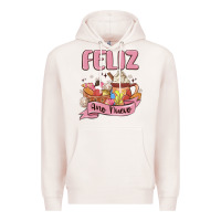 Pale Pink mexican new year Premium Hoodie - MaliasSmallBusiness