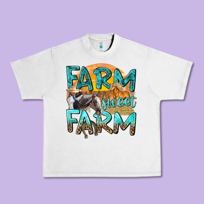 Urban Heavy Tee farm sweet farm with horses