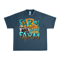 Midnight Navy farm sweet farm with horses Urban Heavy Tee - texasbilliewilder
