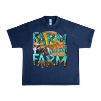 Navy farm sweet farm with horses Urban Heavy Tee - texasbilliewilder