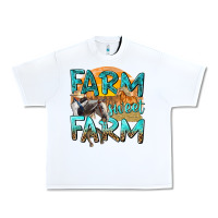 White farm sweet farm with horses Urban Heavy Tee - texasbilliewilder