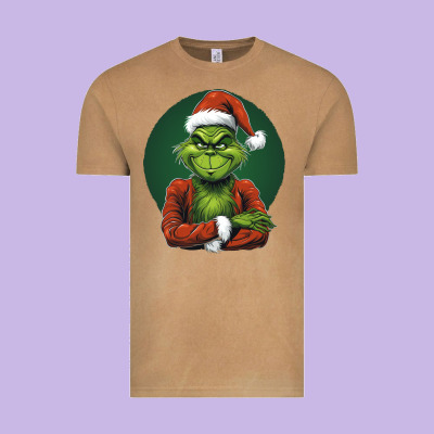 Grinch Vintage Tee Designed By Unal Design
