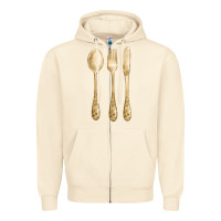 Sandshell spoon fork knife fa element Zipper Hoodie - FaDigitalArtStudio