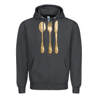 Smoke spoon fork knife fa element Zipper Hoodie - FaDigitalArtStudio