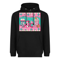 Black pink christmas coffee Heavyweight Hoodie - Jasminsmagicworld