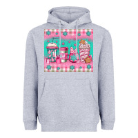 Pink Christmas Coffee Heavyweight Hoodie | Teevron
