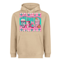Mushroom pink christmas coffee Heavyweight Hoodie - Jasminsmagicworld